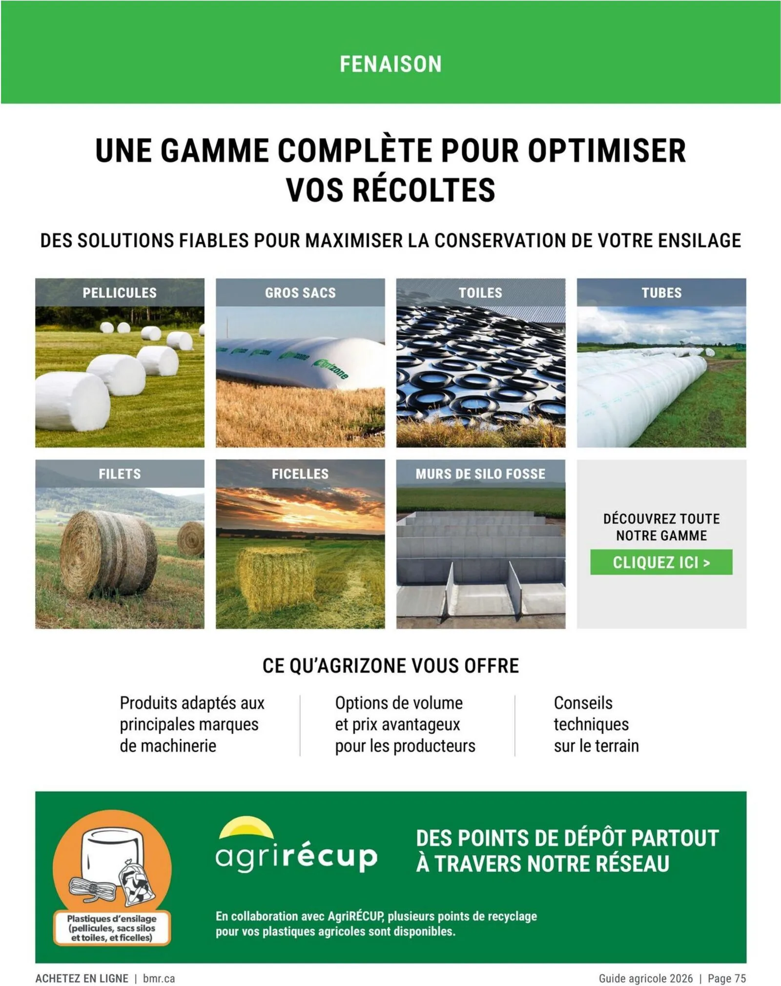 Page 75 de la Guide Agricole BMR Agrizone du 9 janvier au 31 décembre 2026