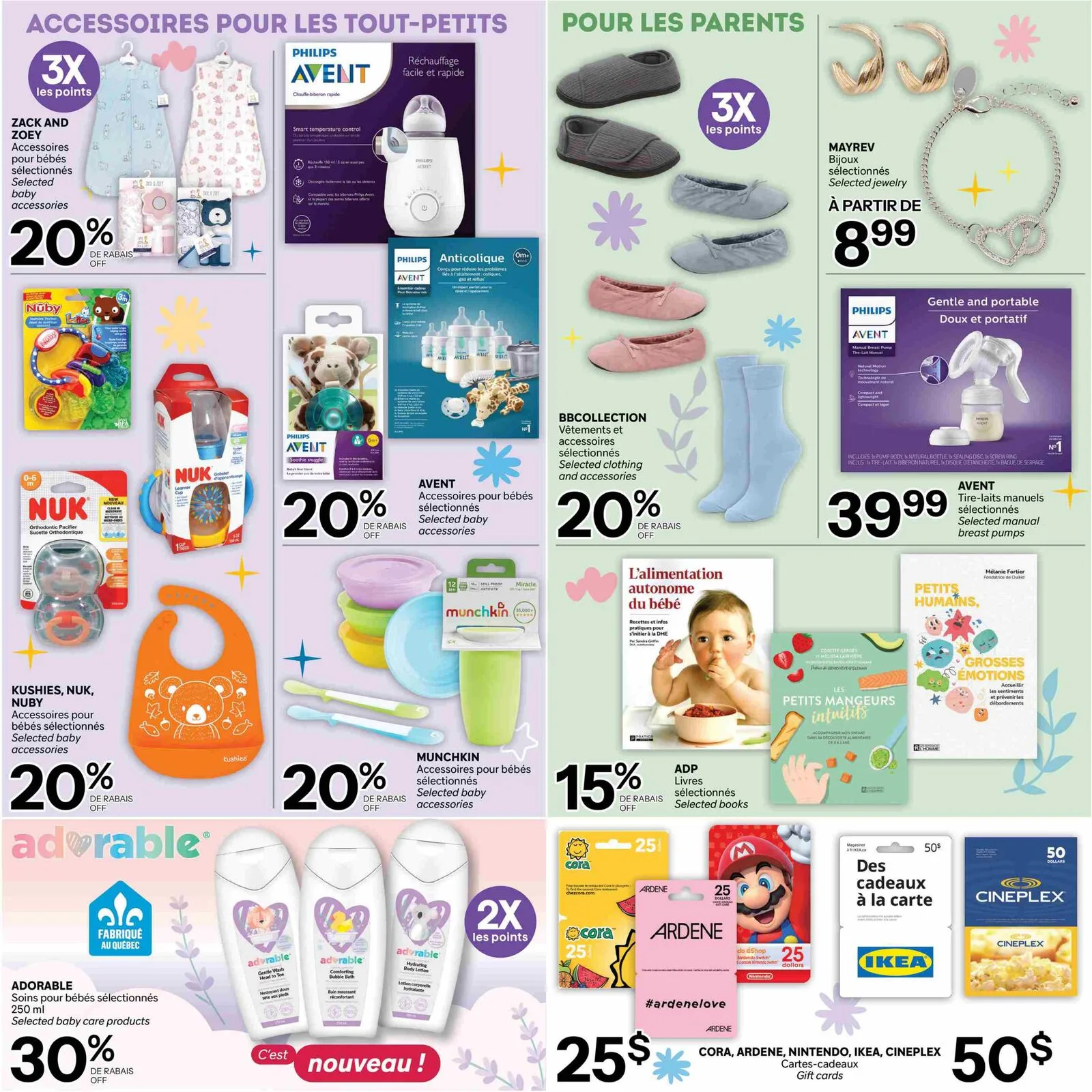 Page 4 de la Guide Bébé Brunet du 9 au 22 avril 2026