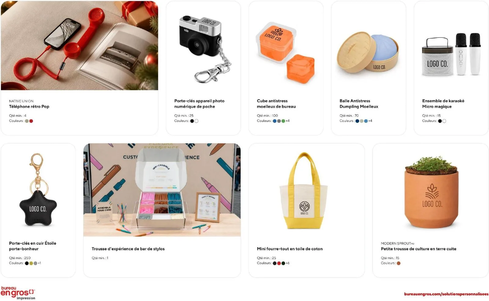 Page 12 de la Guide Bureau en Gros Cadeaux des fêtes du 10 septembre au 31 décembre 2026