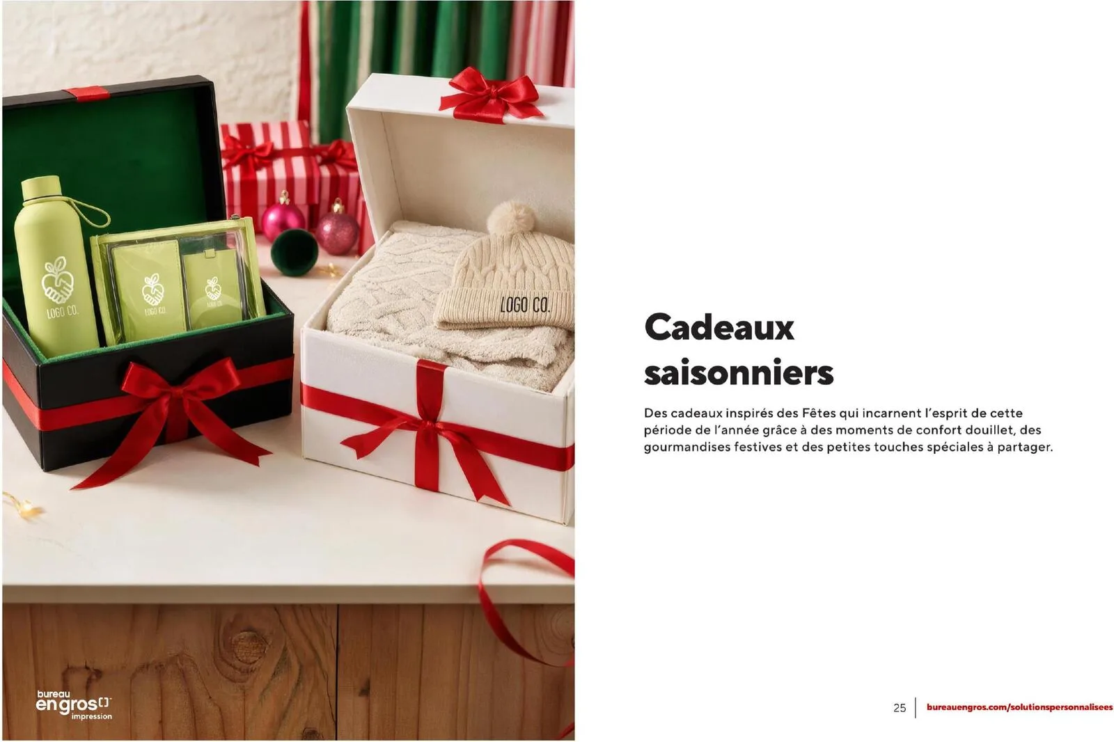 Page 13 de la Guide Bureau en Gros Cadeaux des fêtes du 10 septembre au 31 décembre 2026