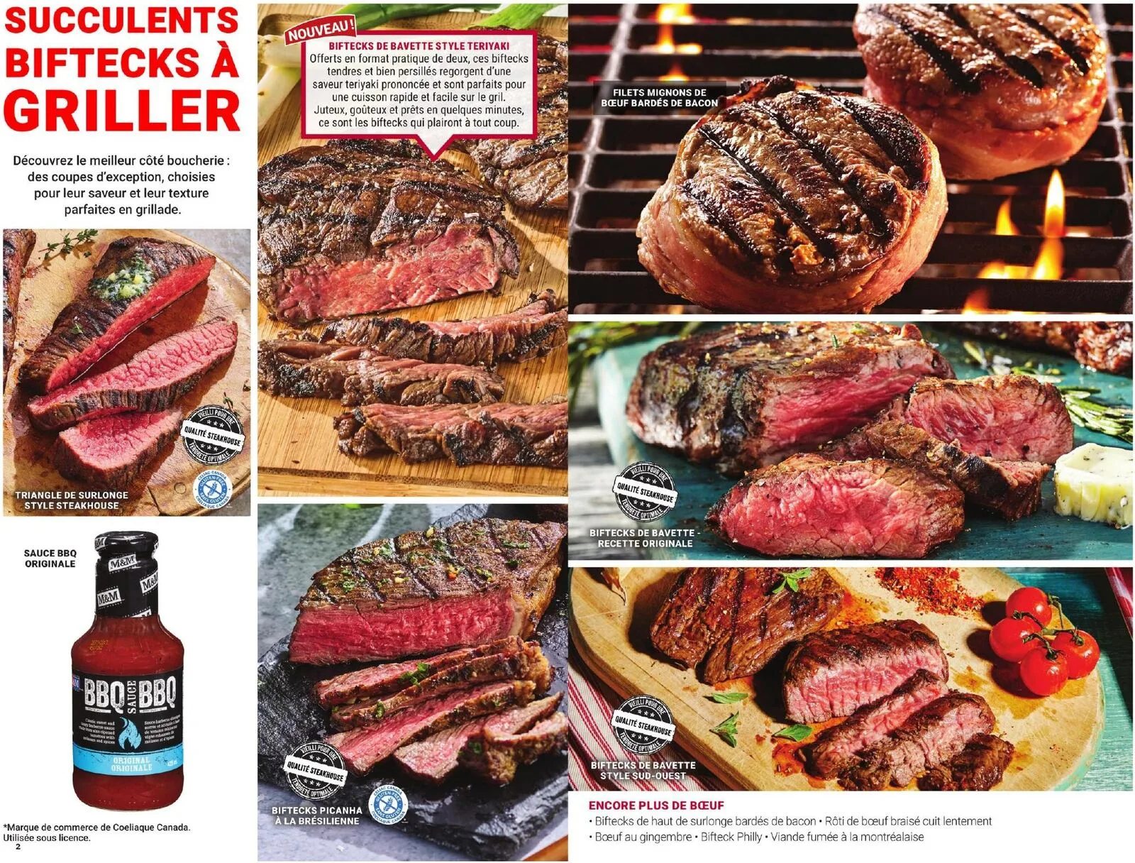 Page 2 de la Guide Les Aliments M&M Édition BBQ du 5 juin au 12 août 2026