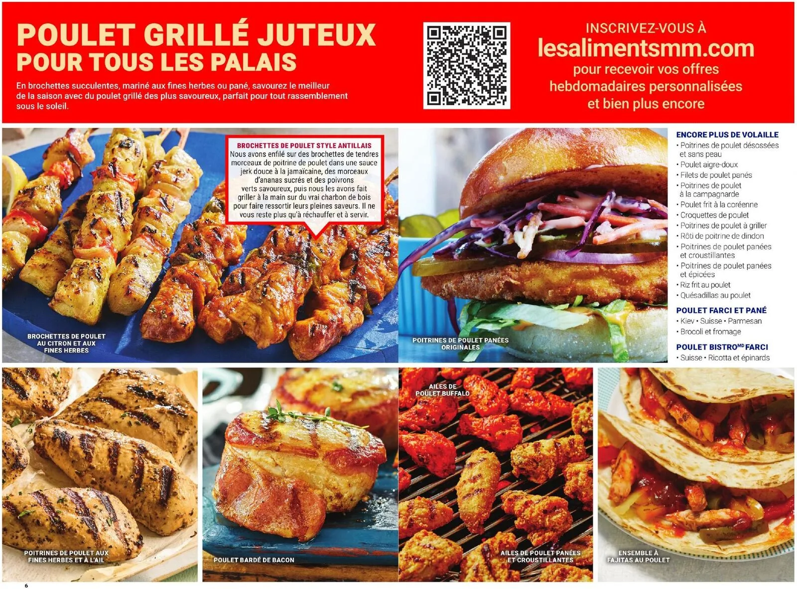 Page 4 de la Guide Les Aliments M&M Édition BBQ du 5 juin au 12 août 2026