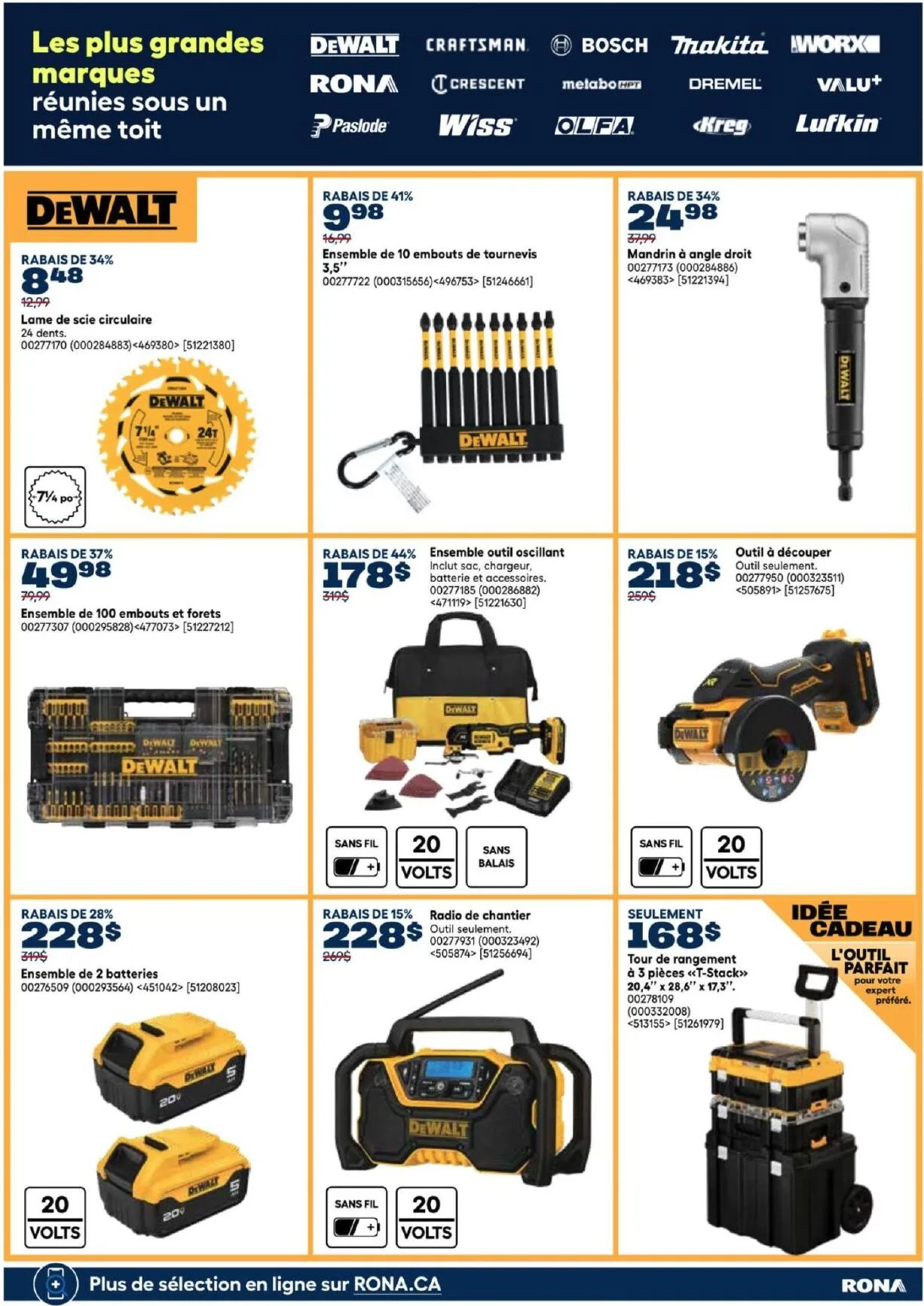 Page 4 de la Guide Rona des Outils du 7 mai au 29 juillet 2026