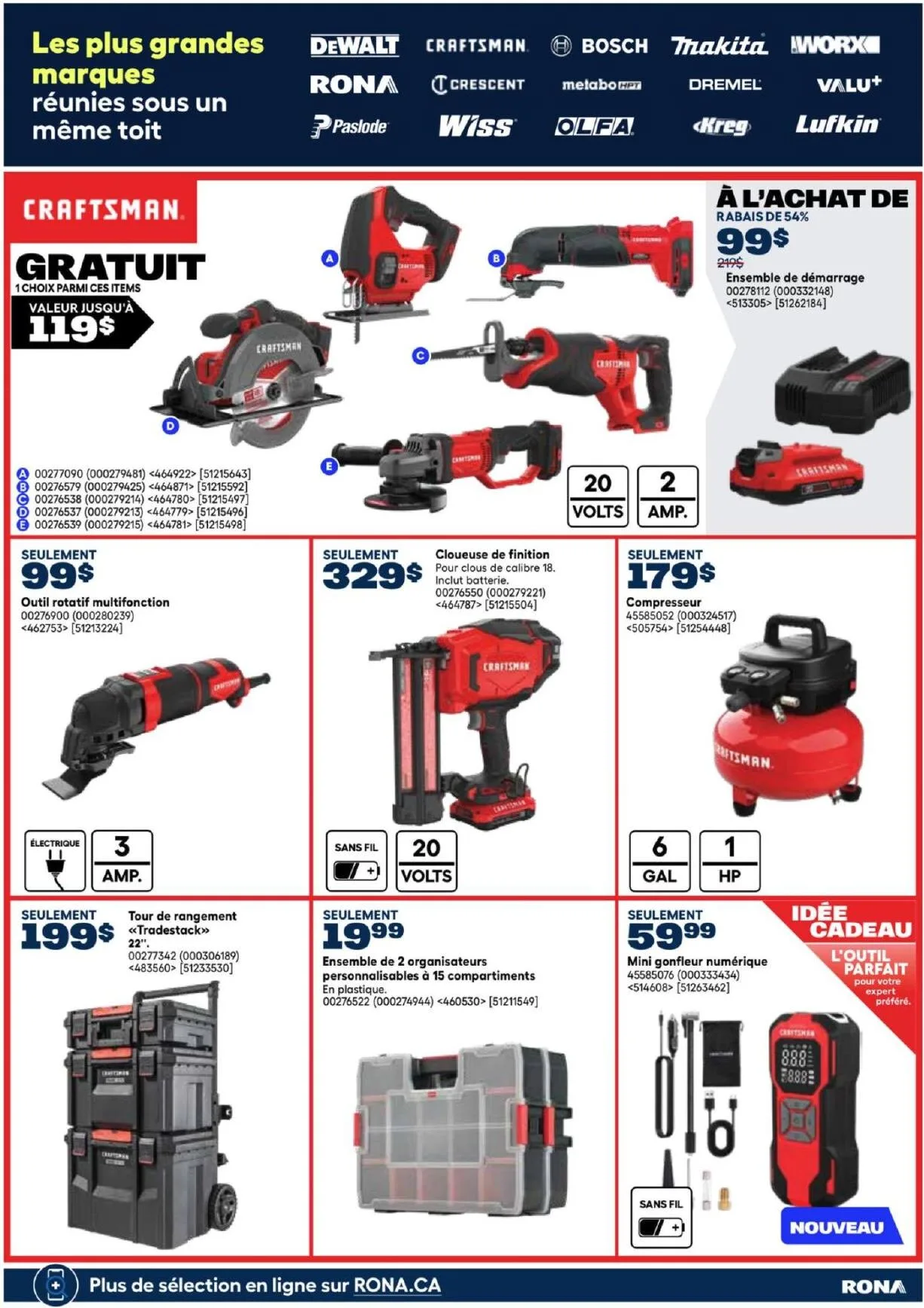 Page 10 de la Guide Rona des Outils du 7 mai au 29 juillet 2026
