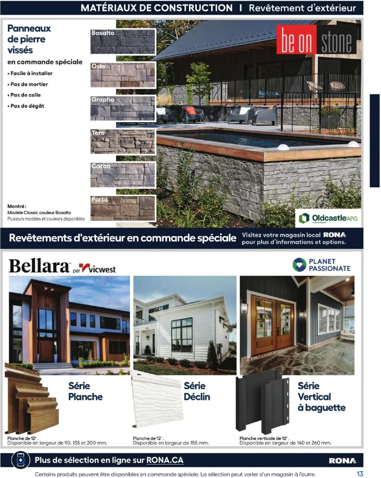 Page 13 de la Guide d&rsquo;achat Rona du 26 février 2026 au 24 février 2027