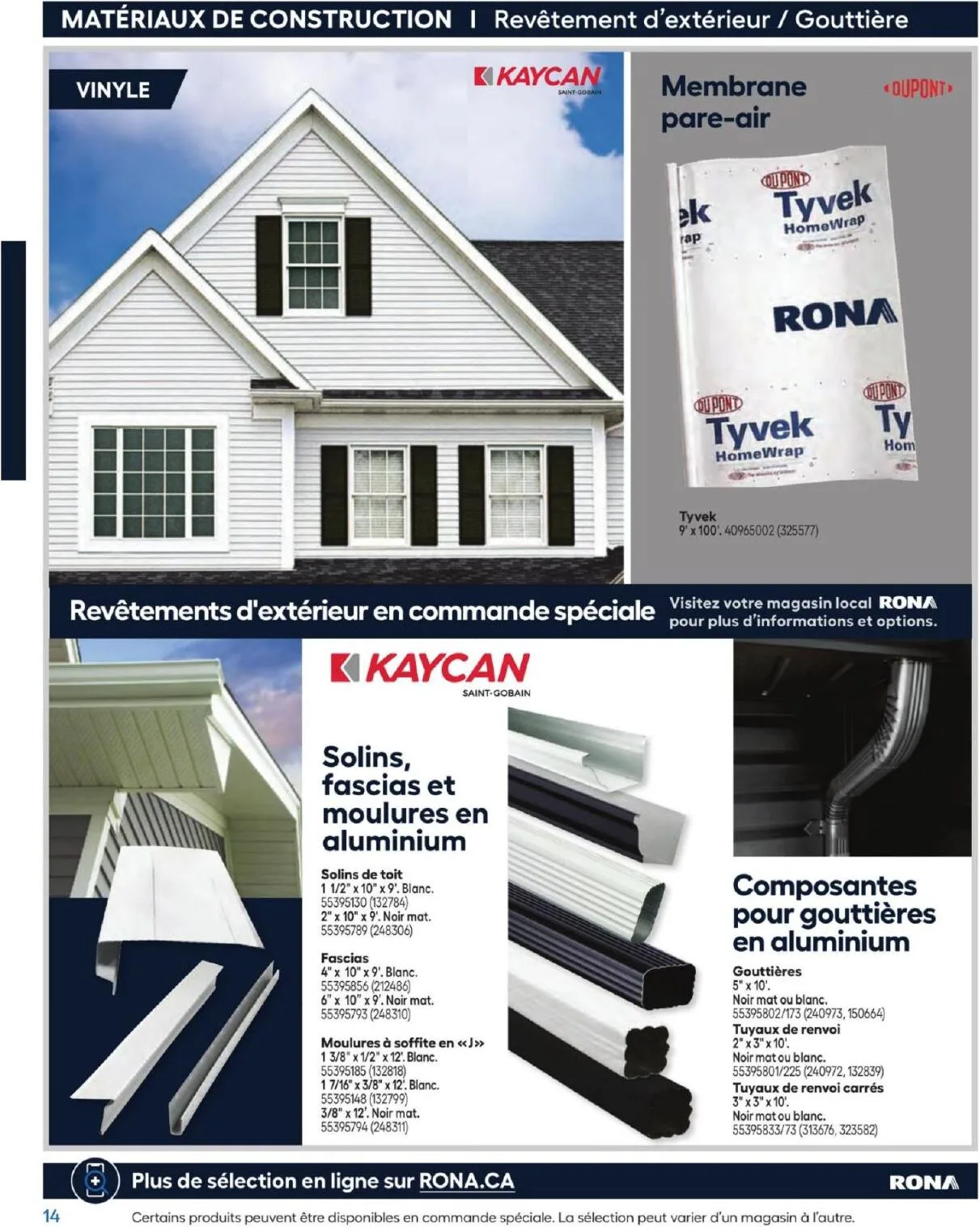 Page 14 de la Guide d&rsquo;achat Rona du 26 février 2026 au 24 février 2027