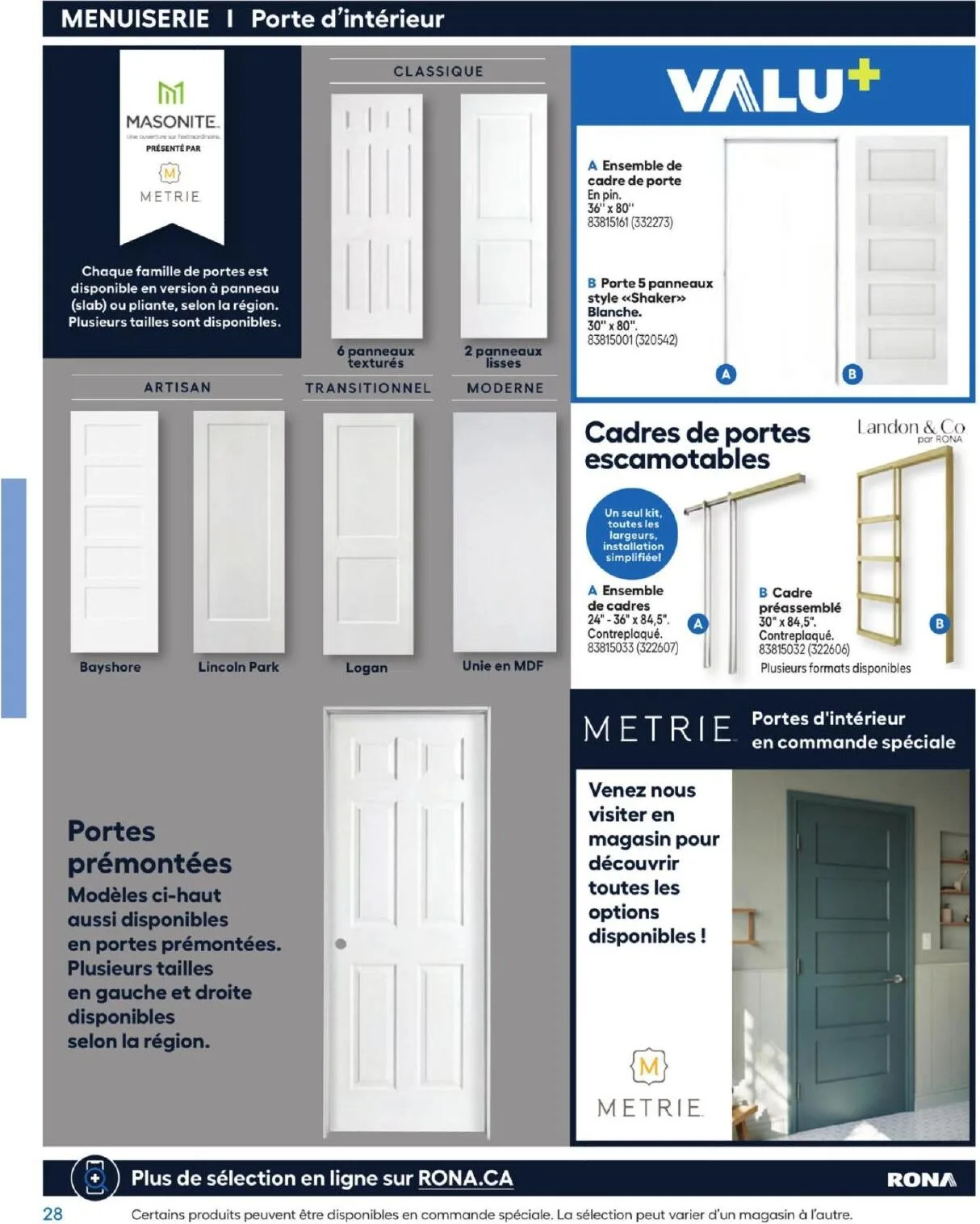 Page 28 de la Guide d&rsquo;achat Rona du 26 février 2026 au 24 février 2027