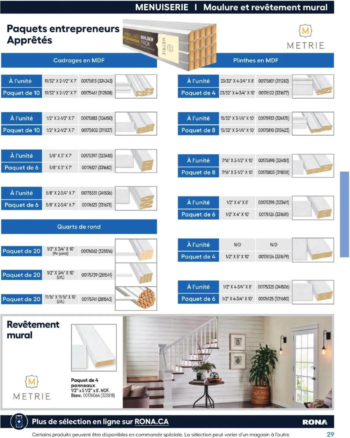 Page 29 de la Guide d&rsquo;achat Rona du 26 février 2026 au 24 février 2027
