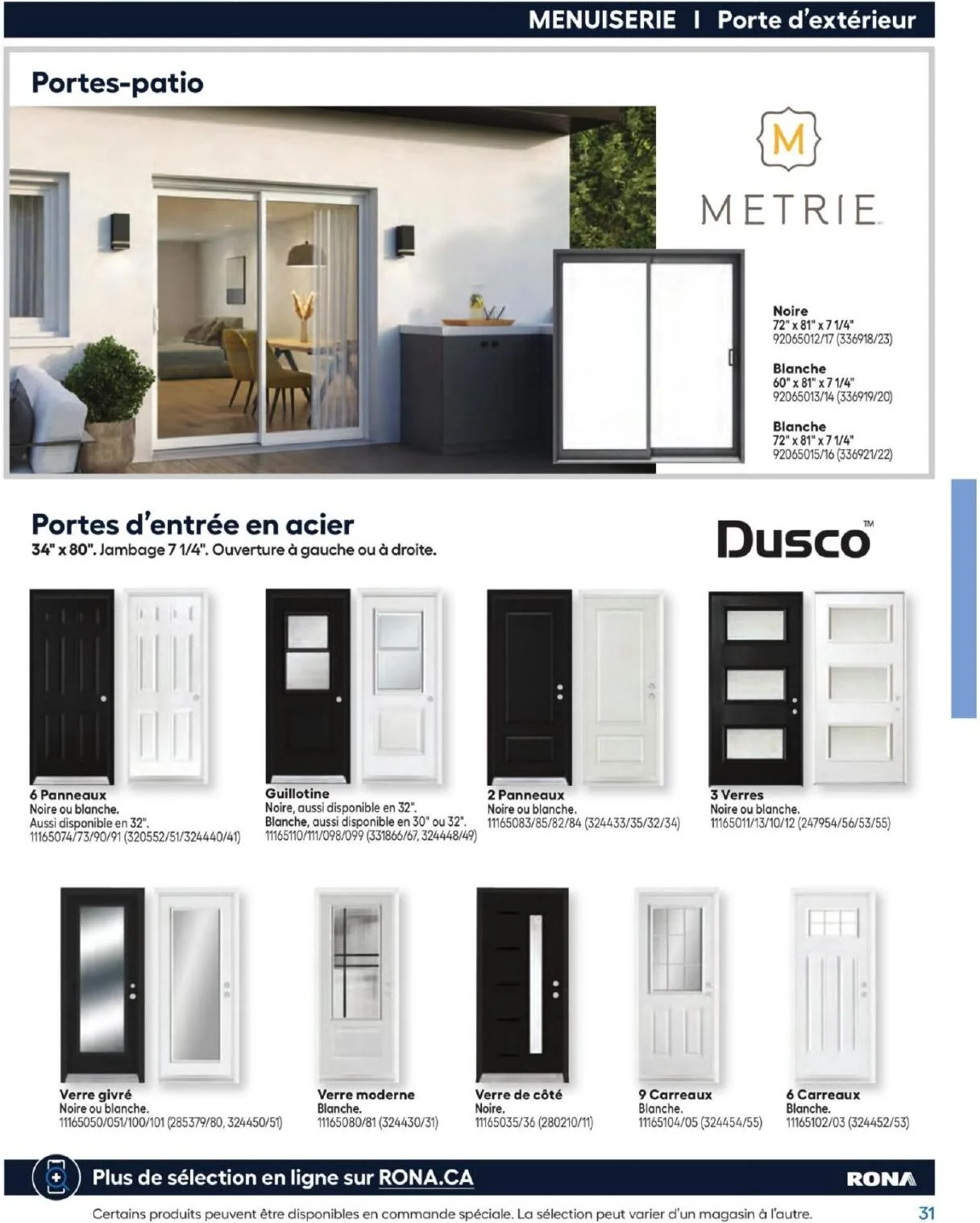 Page 31 de la Guide d&rsquo;achat Rona du 26 février 2026 au 24 février 2027