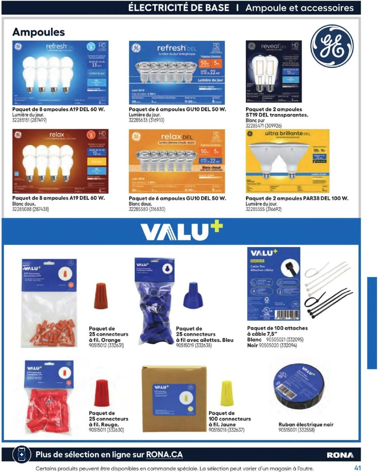 Page 41 de la Guide d&rsquo;achat Rona du 26 février 2026 au 24 février 2027