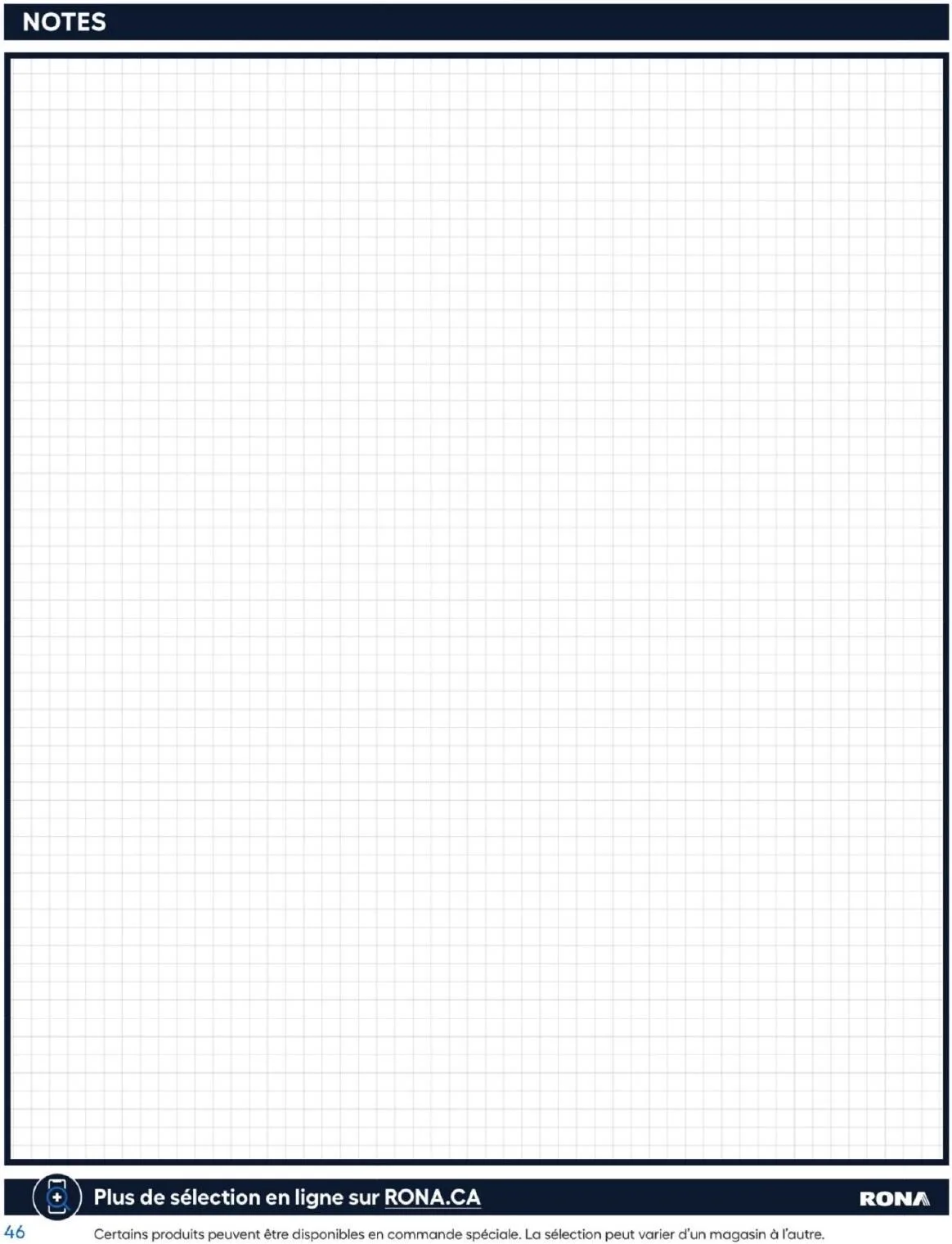Page 46 de la Guide d&rsquo;achat Rona du 26 février 2026 au 24 février 2027