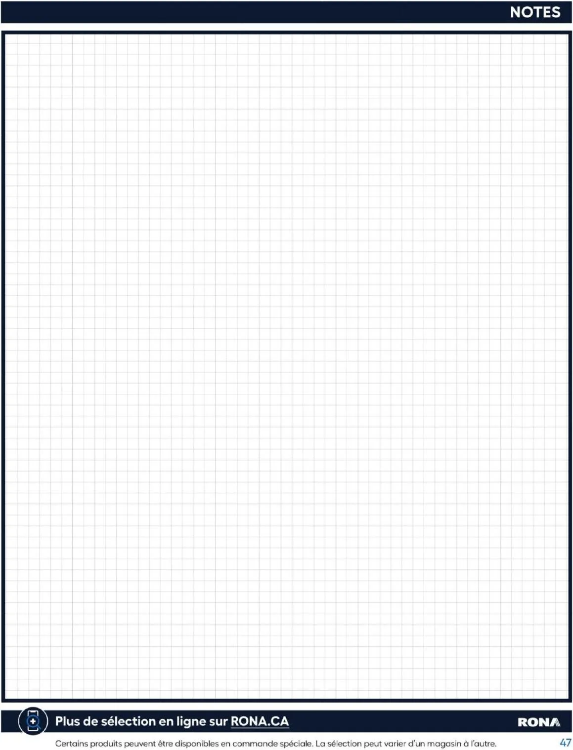 Page 47 de la Guide d&rsquo;achat Rona du 26 février 2026 au 24 février 2027