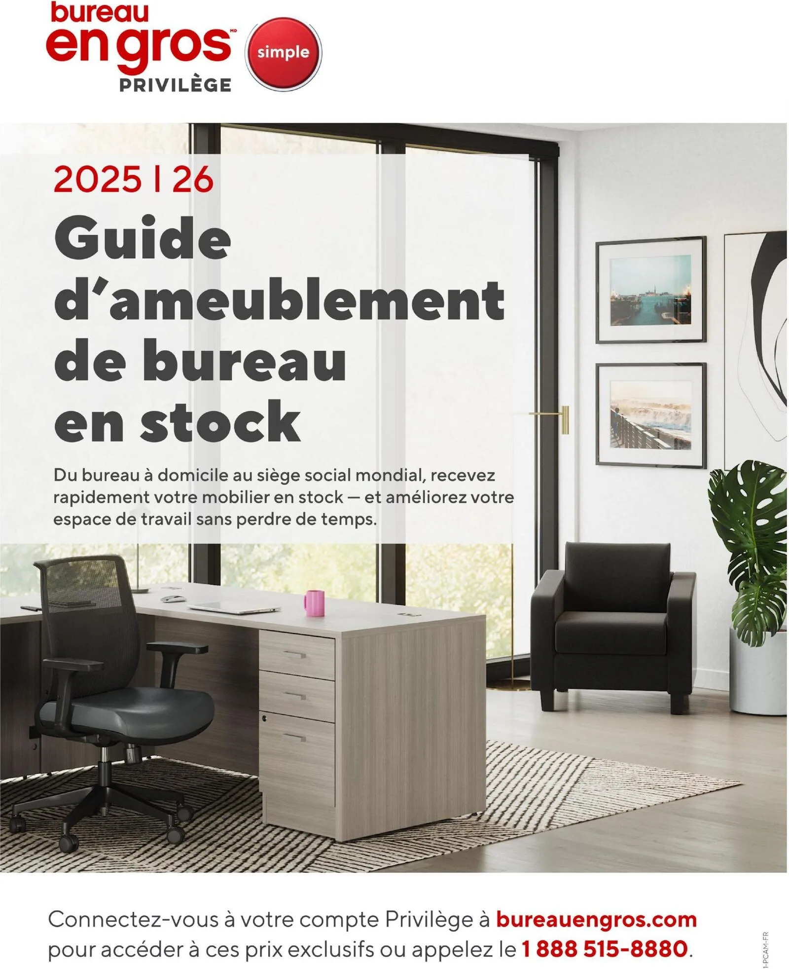 Page 1 de la Guide d&rsquo;ameublement Bureau en Gros du 28 octobre au 31 décembre 2026