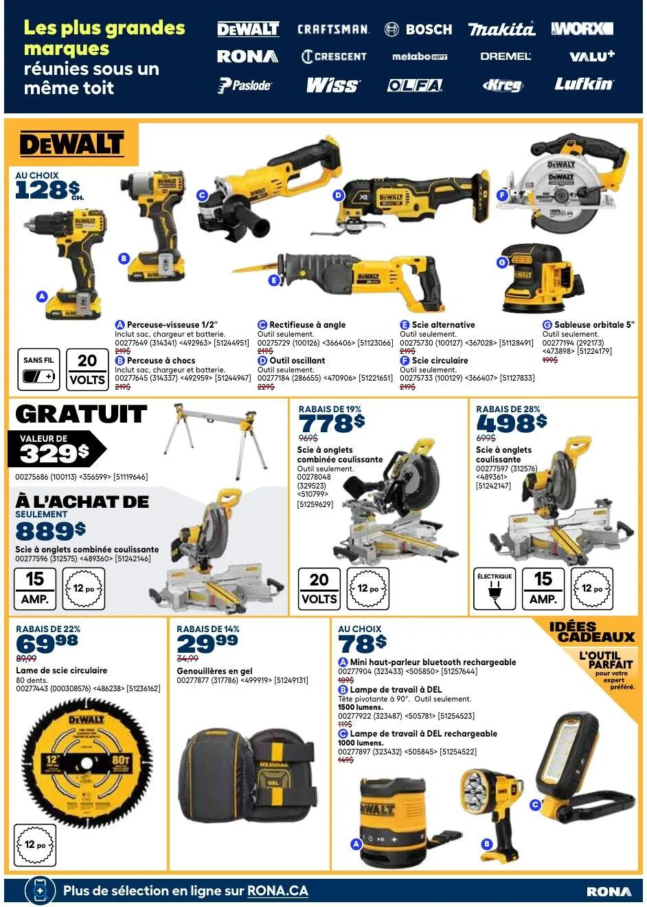Page 2 de la Guide des Outils Rona du 7 mai au 29 juillet 2026