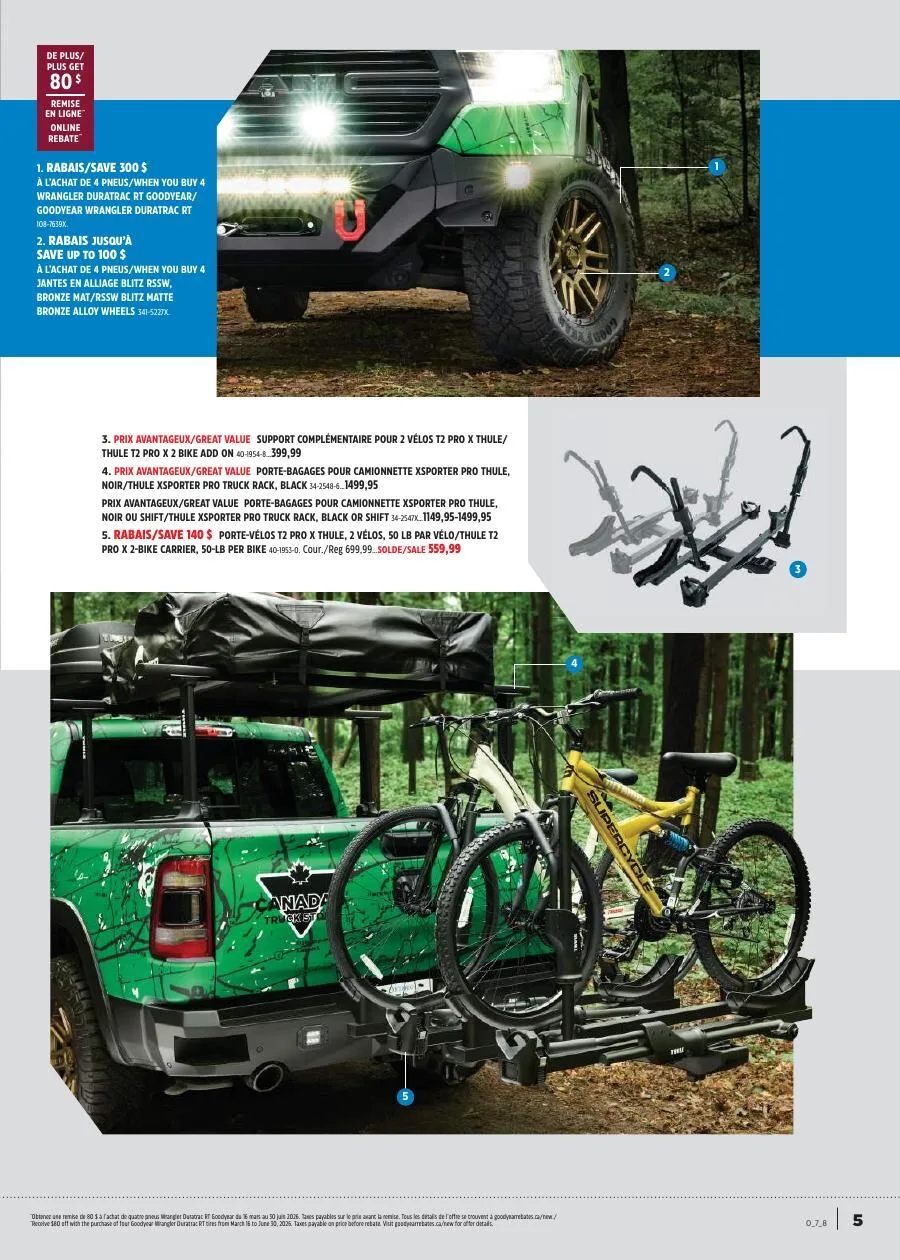 Page 5 de la Magasine Canadian Tire Ça roule! du 9 au 29 avril 2026
